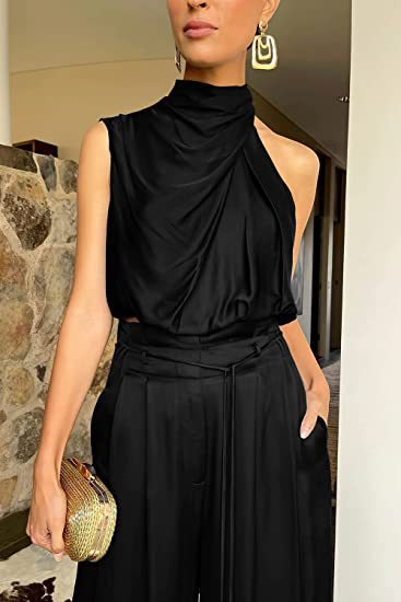 Vestido de mujer Summer Suits Casual Sleeveless Midriff-baring Top And Wide Leg Pants 2pcs Set Womens Clothing